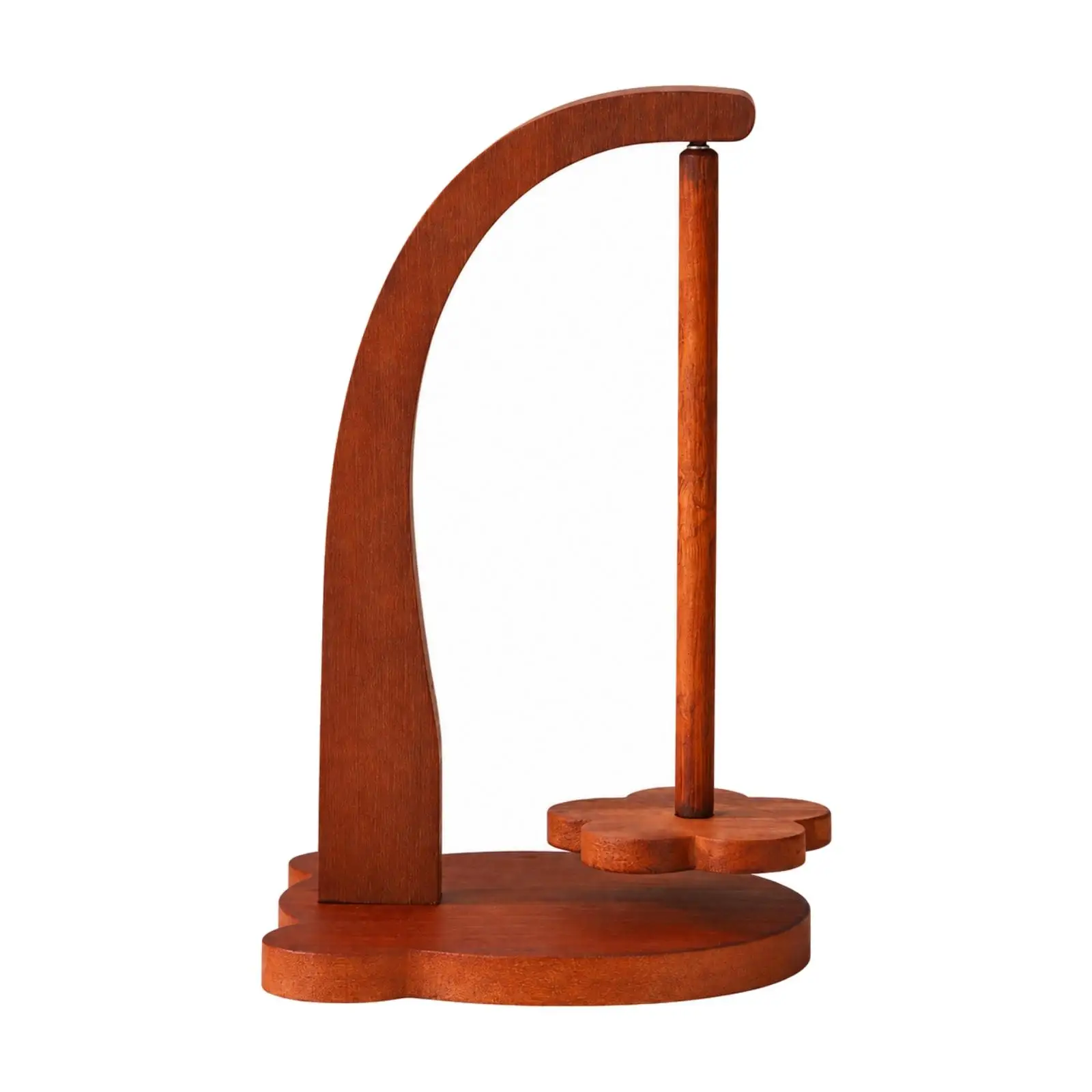 Wooden Yarn Holder Compact Yarn Holder with Suspended Smooth Rotating Crafting Accessory for Textile Crafters, Crocheters,