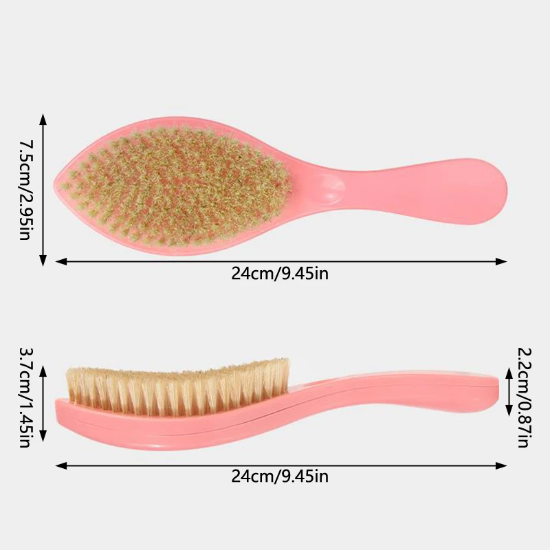 Men's Shaving Brush Set Boar Bristle Portable Barber Natural Beard Brush Comb Scissors For Facial Cleaning Styling Tool image 6