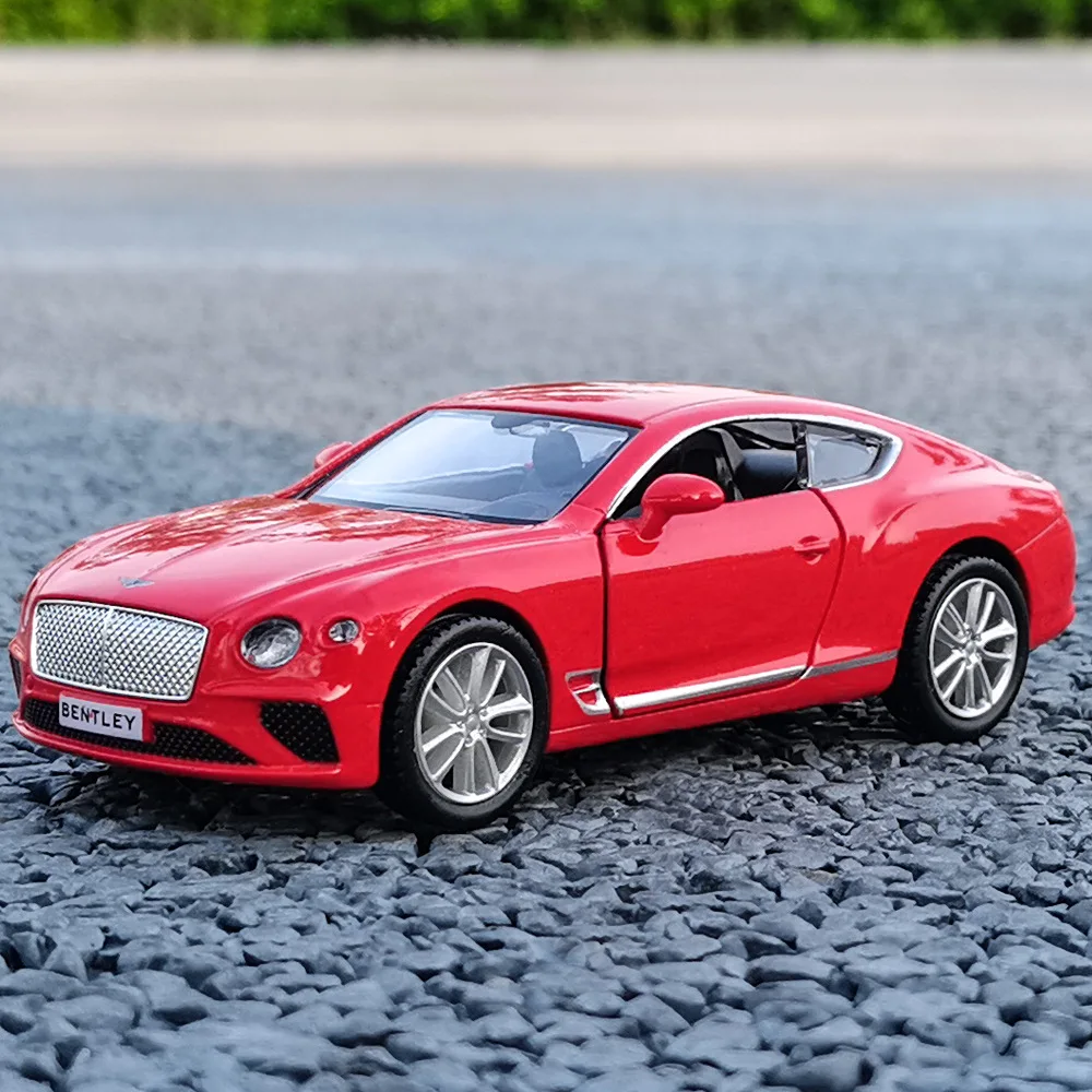 Bentley Continental GT Limousine Simulazione Diecast e Veicolo giocattolo Tirare indietro Porte aperte RMZ città 1:36 Collezione in lega Modello di auto
