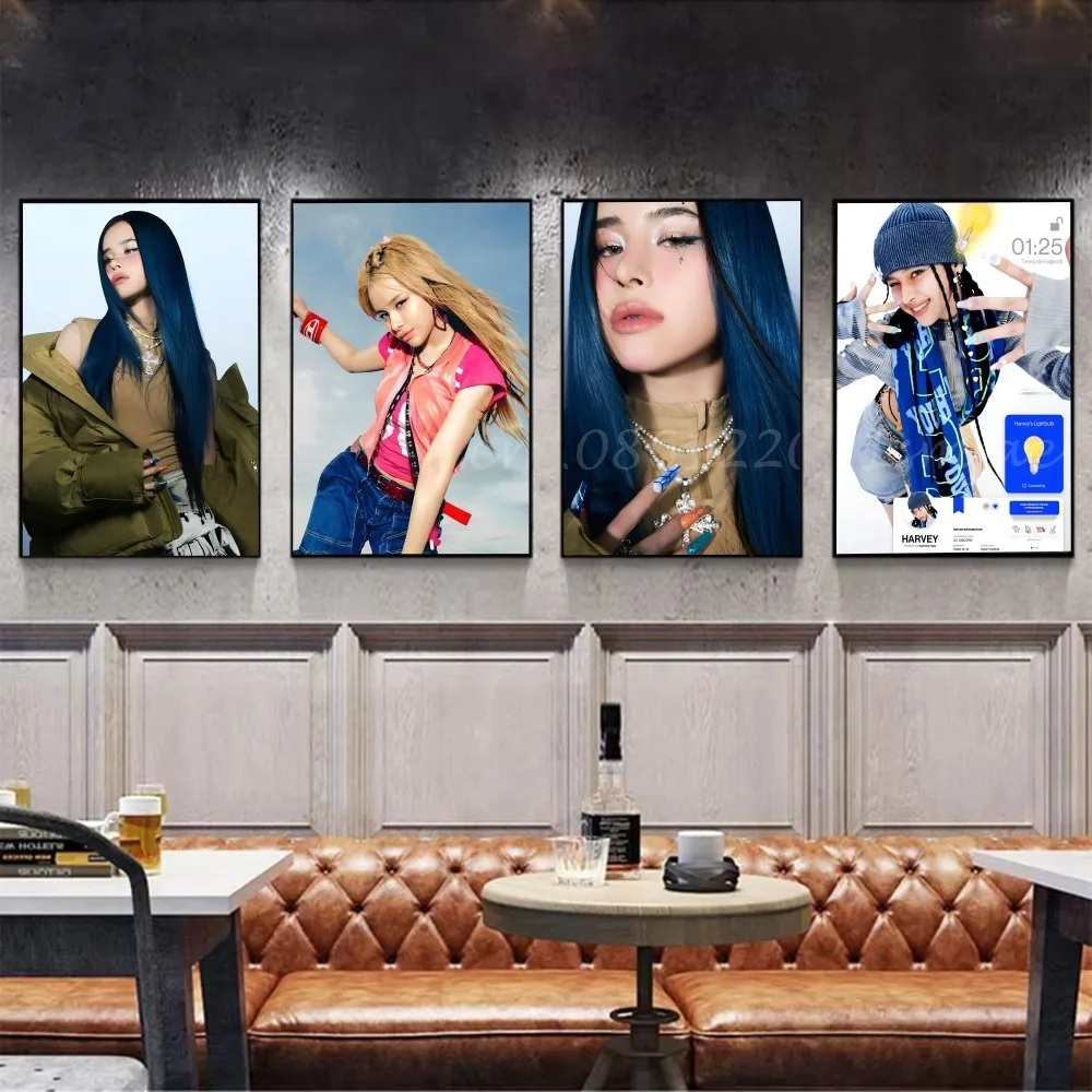 1 قطعة هارفي Xg ملصق فني ذاتي اللصق مقاوم للماء ورقة ملصق مقهى بار غرفة جدار ديكور