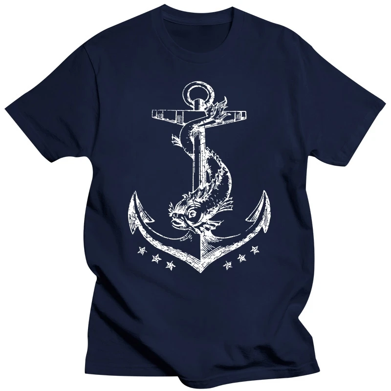 New Print Brand Cotton T-Shirt Male Brand Anchor Ii T-Shirt Sporter Sailer Sailboat Sail Sailor Skipper Trainingphoto T Shirts