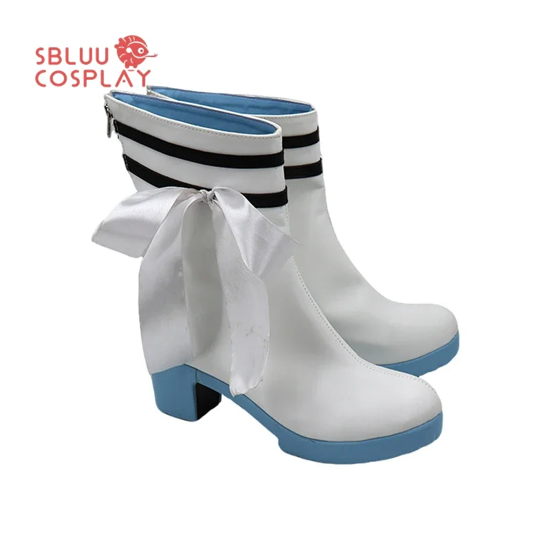 SBluuCosplay Jogo Daring Tact Cosplay Sapatos Botas personalizadas