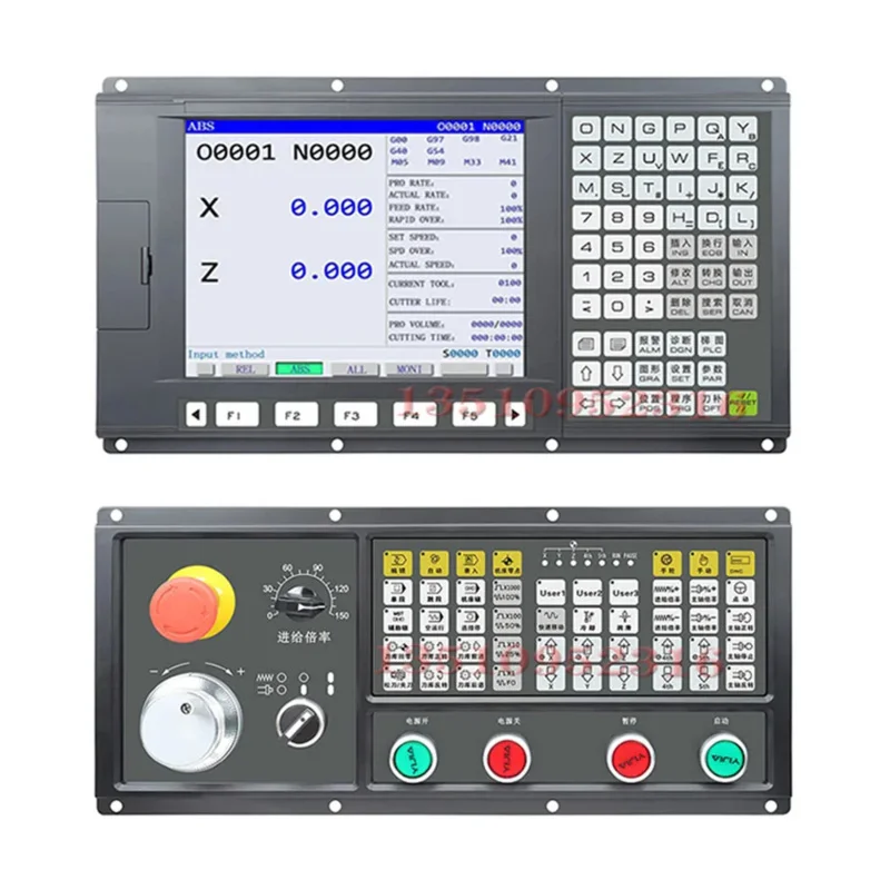 النظام، طقم التحكم في مخرطة CNC 2-/3-/4-/5 محاور، عجلة يدوية، لوحة فرعية، تشفير المغزل، لوحة التتابع