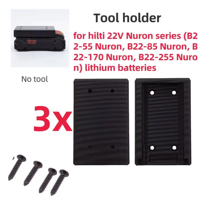 

For Hilti Nuron Batteries Holder Case Tool Holder Wall Storage Wall Bracket Battery Bracket Installation And Storage