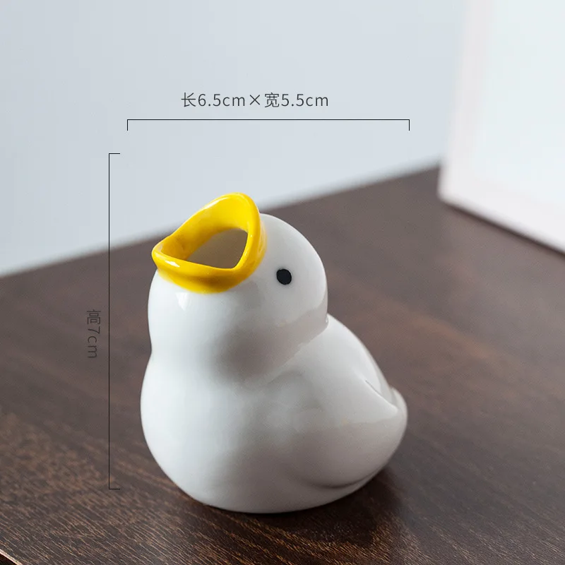 

Ceramic Toothbrush Holder Cute Cartoon Duck Bathroom Decor Toothbrush Organizer Rack Small Bathroom Accessories