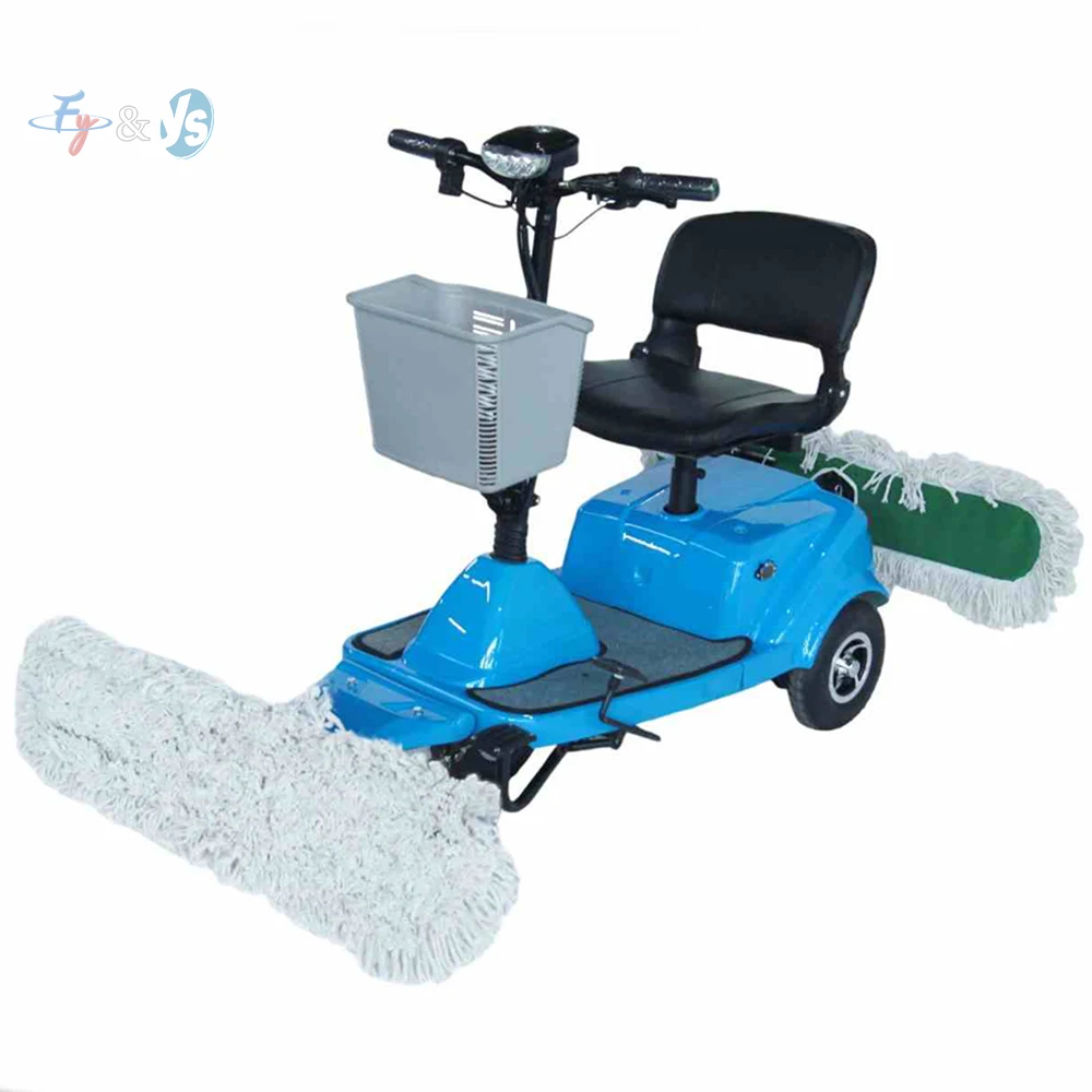 3-in-1 Hand-Push Electric Floor Scrubber Wash Mop Suction All-in-One Cleaner for Commercial Malls Factories Supermarkets
