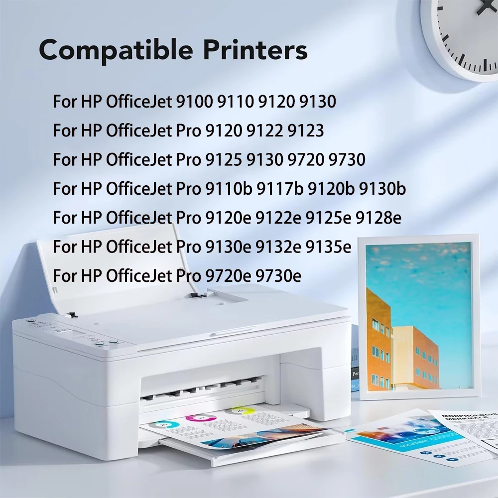937 937e 937XL Ink Cartridge For HP 937 937e HP937 Compatible For HP OfficeJet Pro 9120 9122 9123 9125 9130 9720 9730 Printer