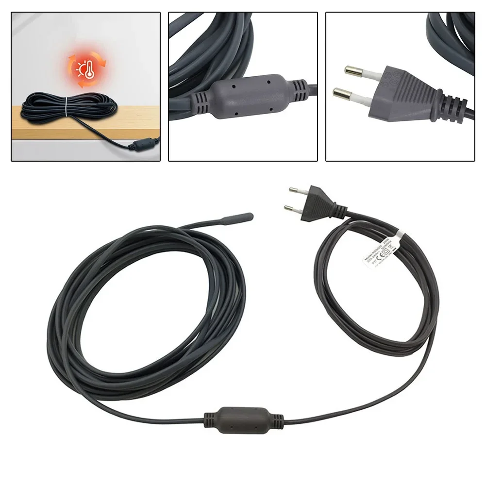 Reptile Heating Cable Waterproof Silicone Rubber Power Cord 15W 80W Temperature Gradient Soft and Durable Material