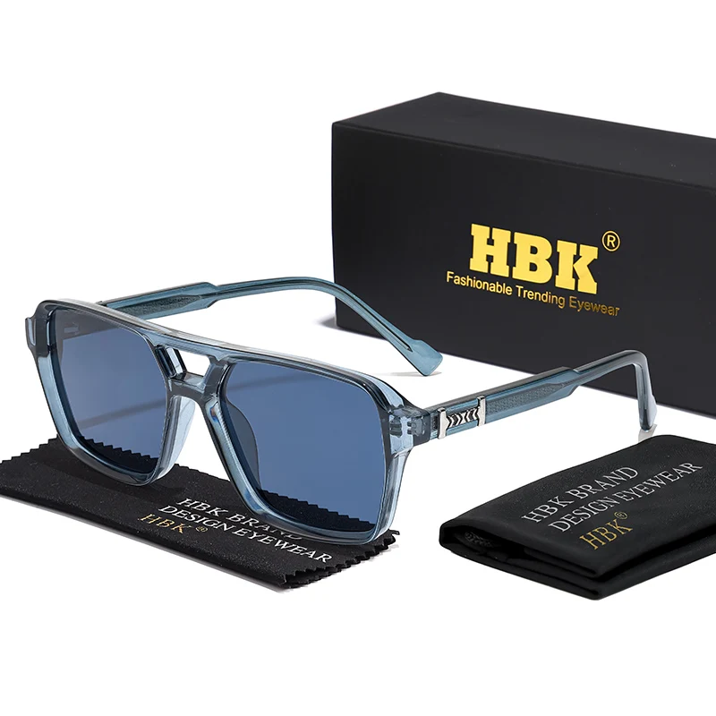HBK Double Beam DesignBrille Big Square CP+PCFrame Style Vintage RetroDecoration Brillen für Geschenke Foto RequisitenBrille – Detail 7