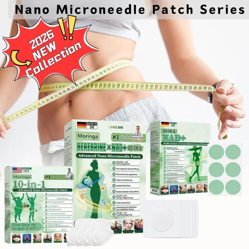【2026 Collection】Multifunctional Nano Microneedle Body Patch Moringa Extract NAD Plus Liver Care Weight Control Energy Stickers