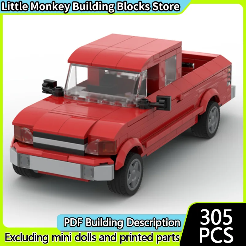 シティカーモデル MOC 組み立てブロック タンドラヘビーデューティーピックアップトラック モジュラーテクノロジー 子供向けホリデーギフト 組み立ておもちゃセット