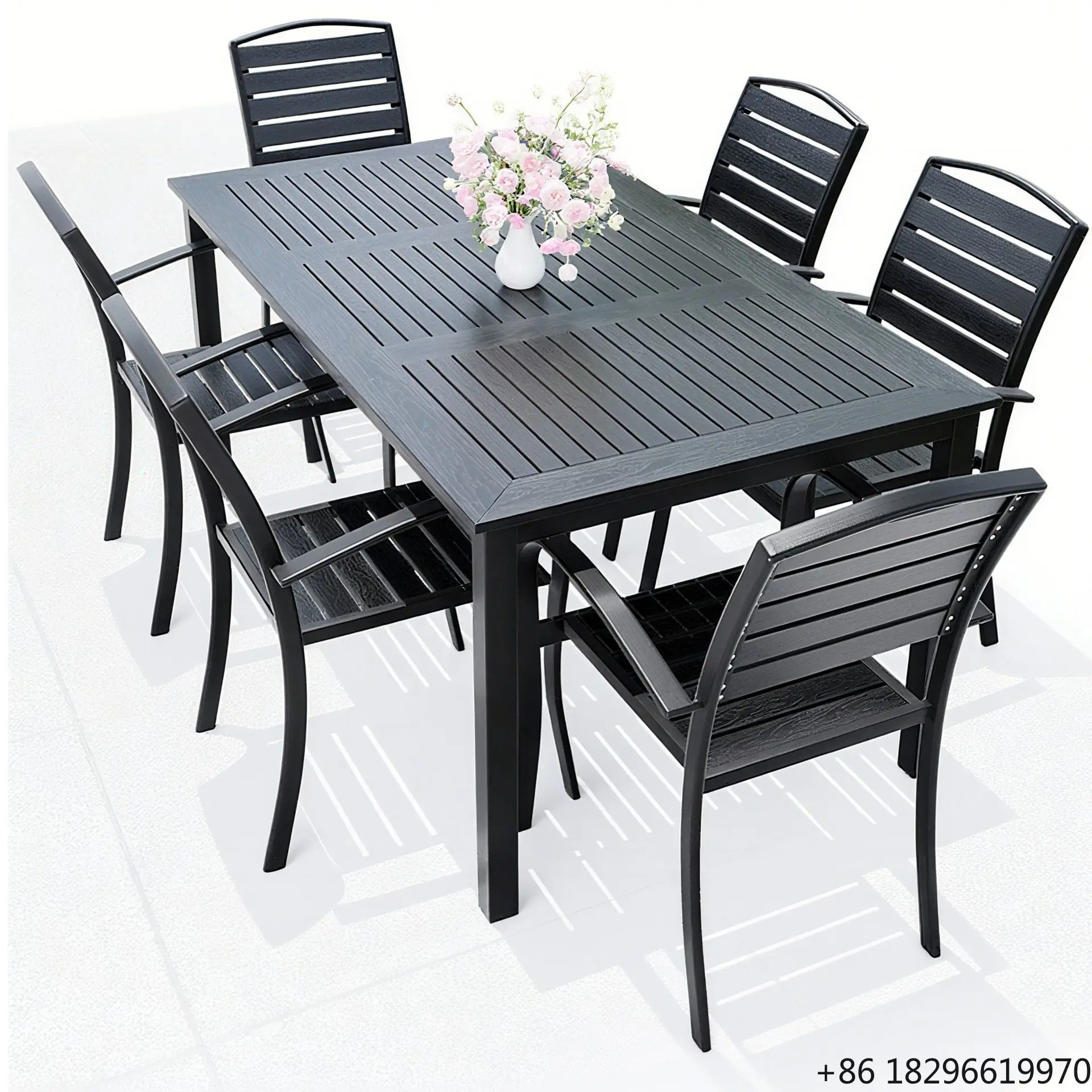New Bamboo Picnic Garden Table Chair Set for Balcony Patio Outdoor Modern Furniture