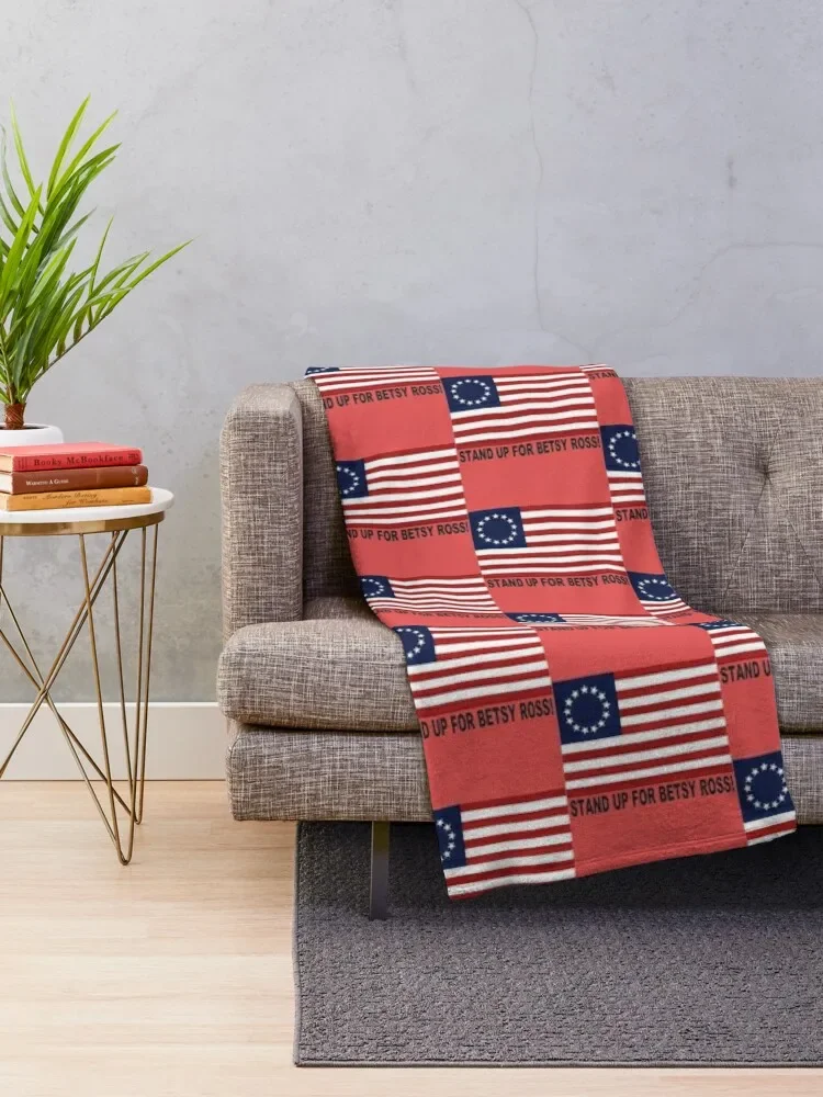 Stand up for Betsy Ross Rush Limbaugh Throw Blanket Luxury Giant Sofa Luxury Brand Blankets