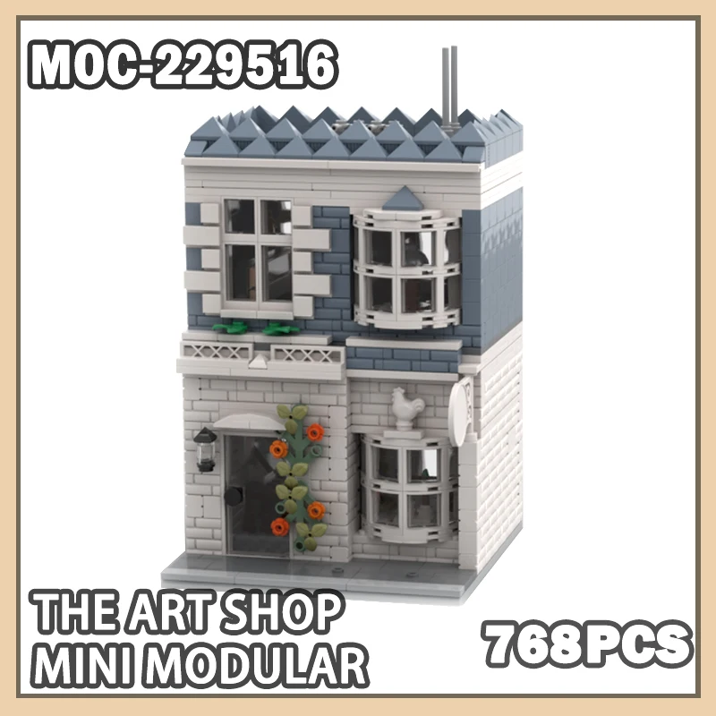 

The Art Shop - Mini Modular 768PCS Building Block Model Brick Set Creative Gifts Custom City Architecture Series MOC-229516
