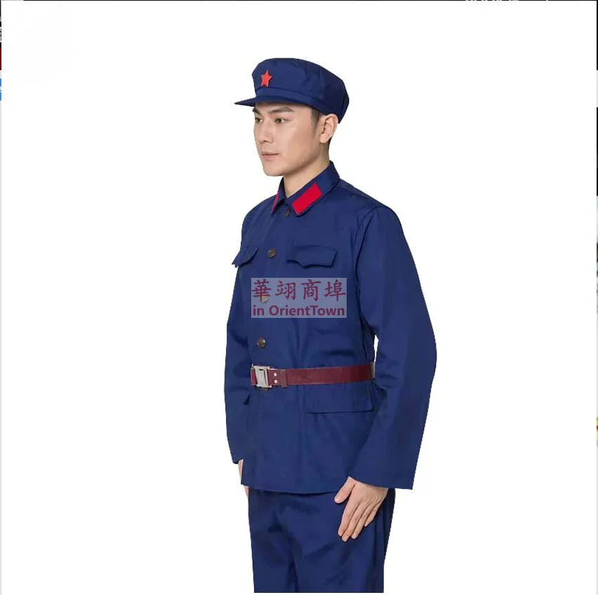 China Vietnam Oorlogsgewaad Oude Stijl 1965 Blauwe Zee Chinese Marine Uniform Dacron Militaire Pakken Speciale Arbeidsbescherming Overalls