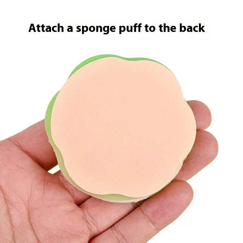 Caixa de armazenamento de pó em forma de flor de silicone com sopro de pó respirável à prova de umidade caixas de embalagem de armazenamento ferramentas de caso de maquiagem