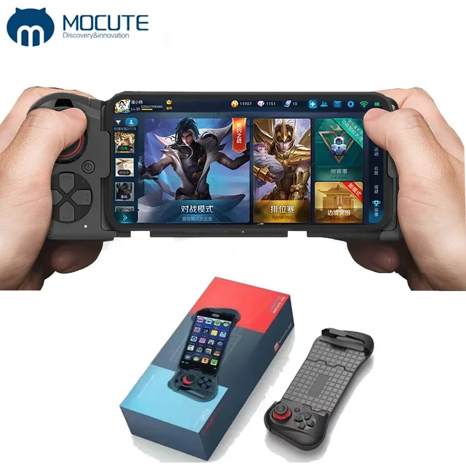 

Mocute 058 Mobile Gamepad Bluetooth Joystick VR Telescopic Controller Game Pad Gaming Gamepad for IOS Android Phone Joypad