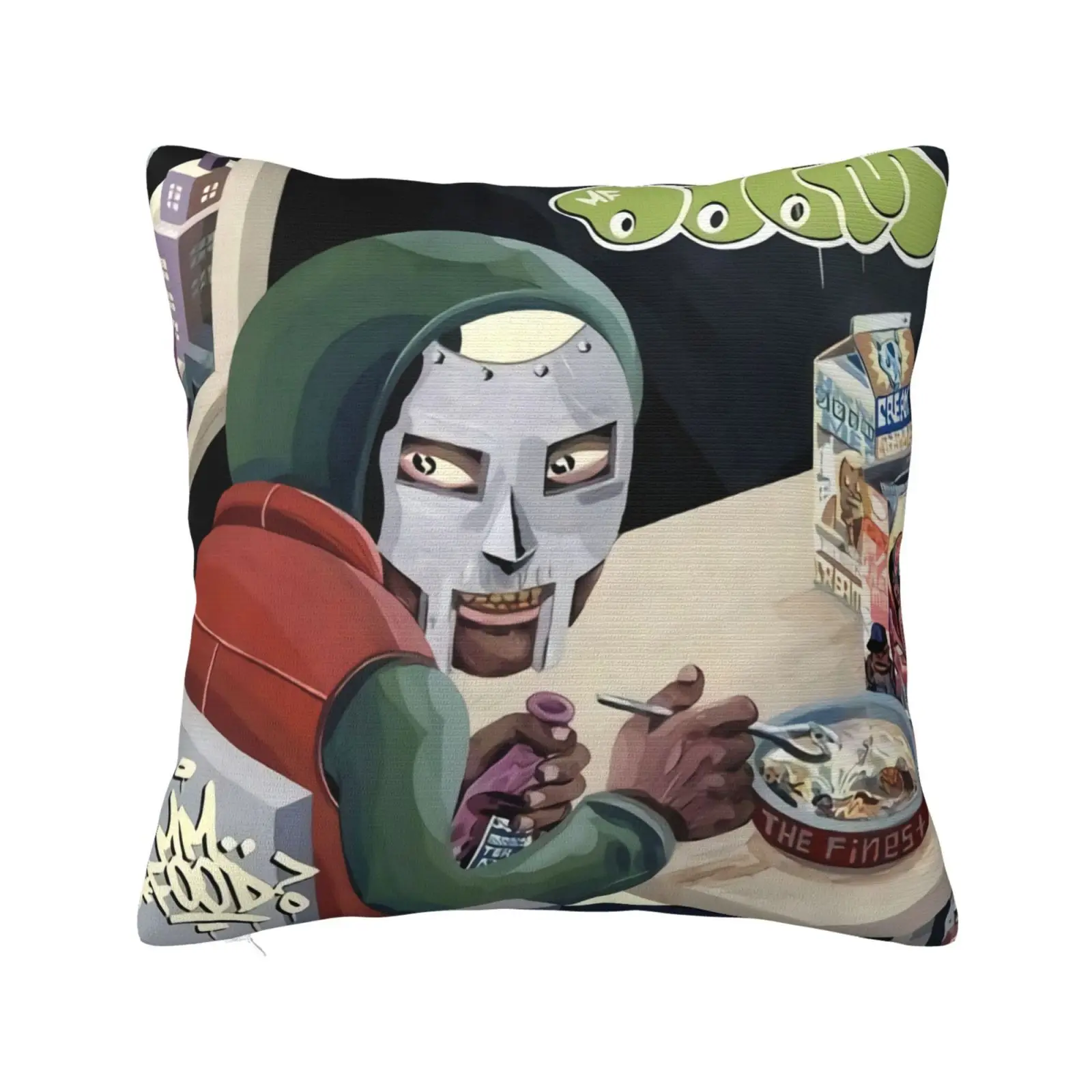 Mf Doom Mm Food Vinyl Cd poszewka na poduszkę poszewki na poduszki poszewki na poduszki poszewka na poduszkę poszewka na poduszkę biała Sofa z