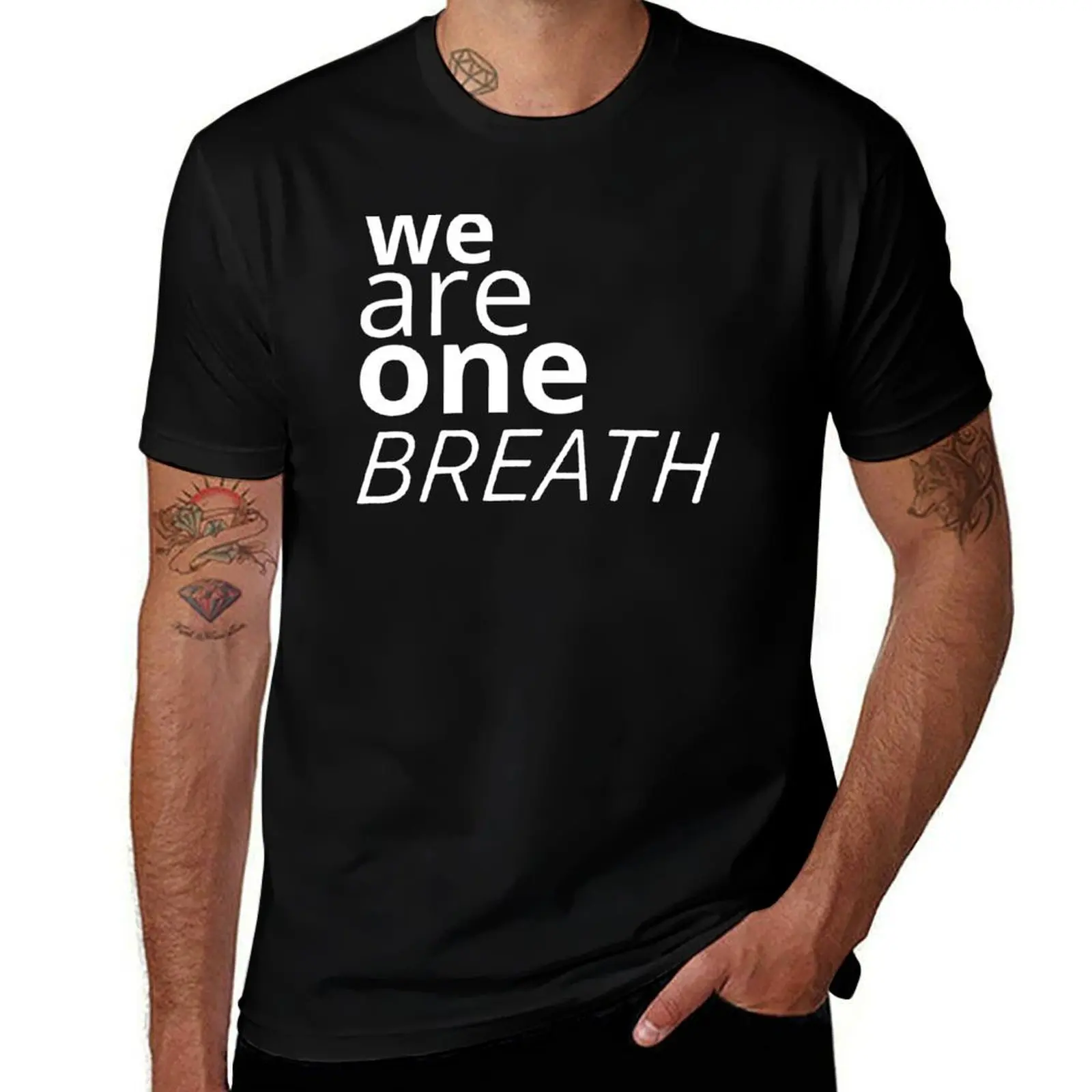 

We Are One Breath Spiritual T-Shirt essential t shirt man t shirt heavy cotton man graphic t shirt T-Shirt