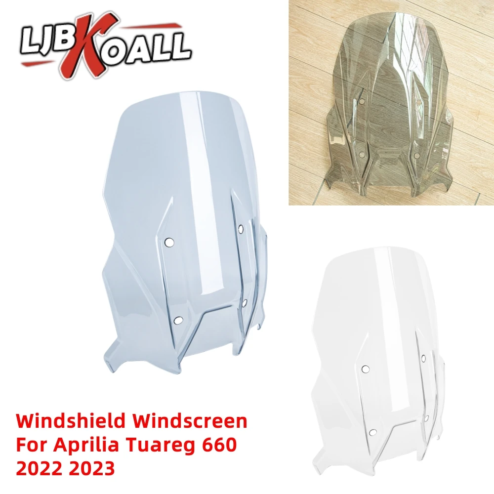 

LJBKOALL Tuareg 660 Windshield Wind Deflector Visor for Aprilia Tuareg660 Sport Touring Windshield Front Windscreen 2022 2023