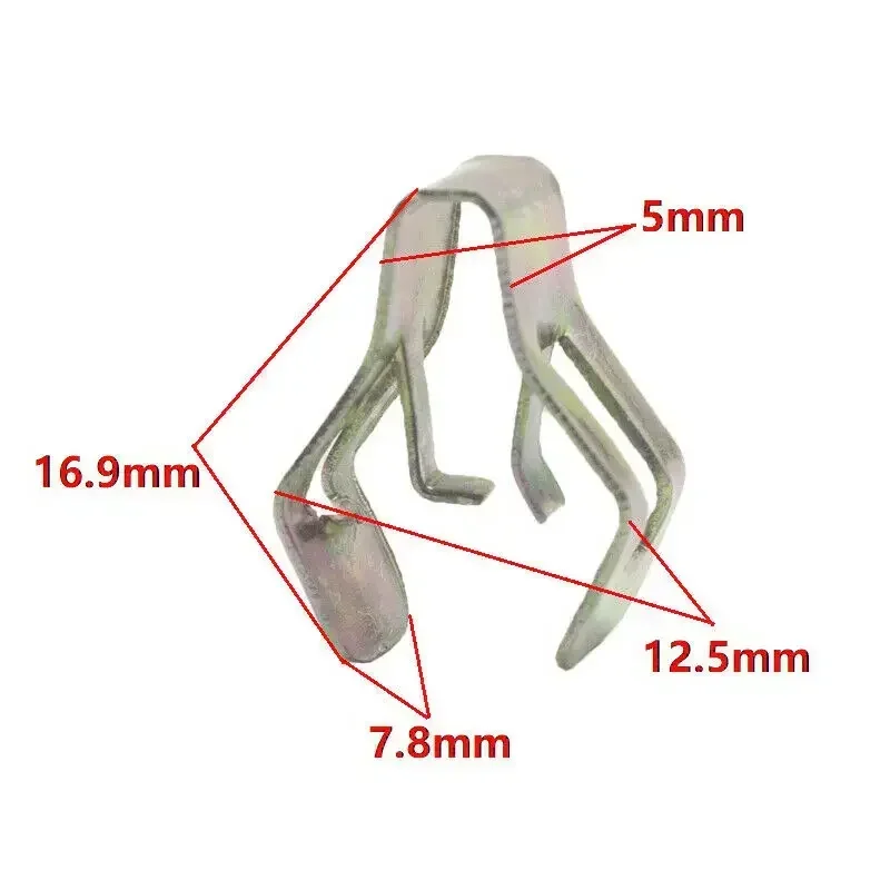 

Durable And Practical 40Pcs Car Interior Dashboard Panel Trim Clips Retainer Metal Rivets For Easy Installation