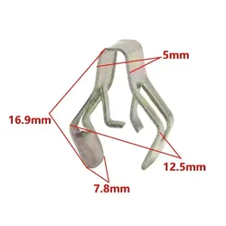 Durable And Practical 40Pcs Car Interior Dashboard Panel Trim Clips Retainer Metal Rivets For Easy Installation