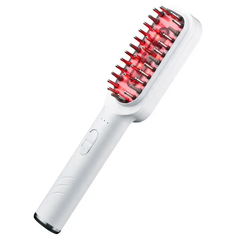 New Appearance Customized Professional LED Light Massager Brush Safe Care Comb Electric Head Scalp Massage