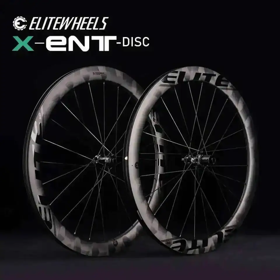 Elitewheels ENT X リムハイ60mm カーボンホイール ELITEWHEELS ENT X WEAVE カーボンホイールセット ロードディスク