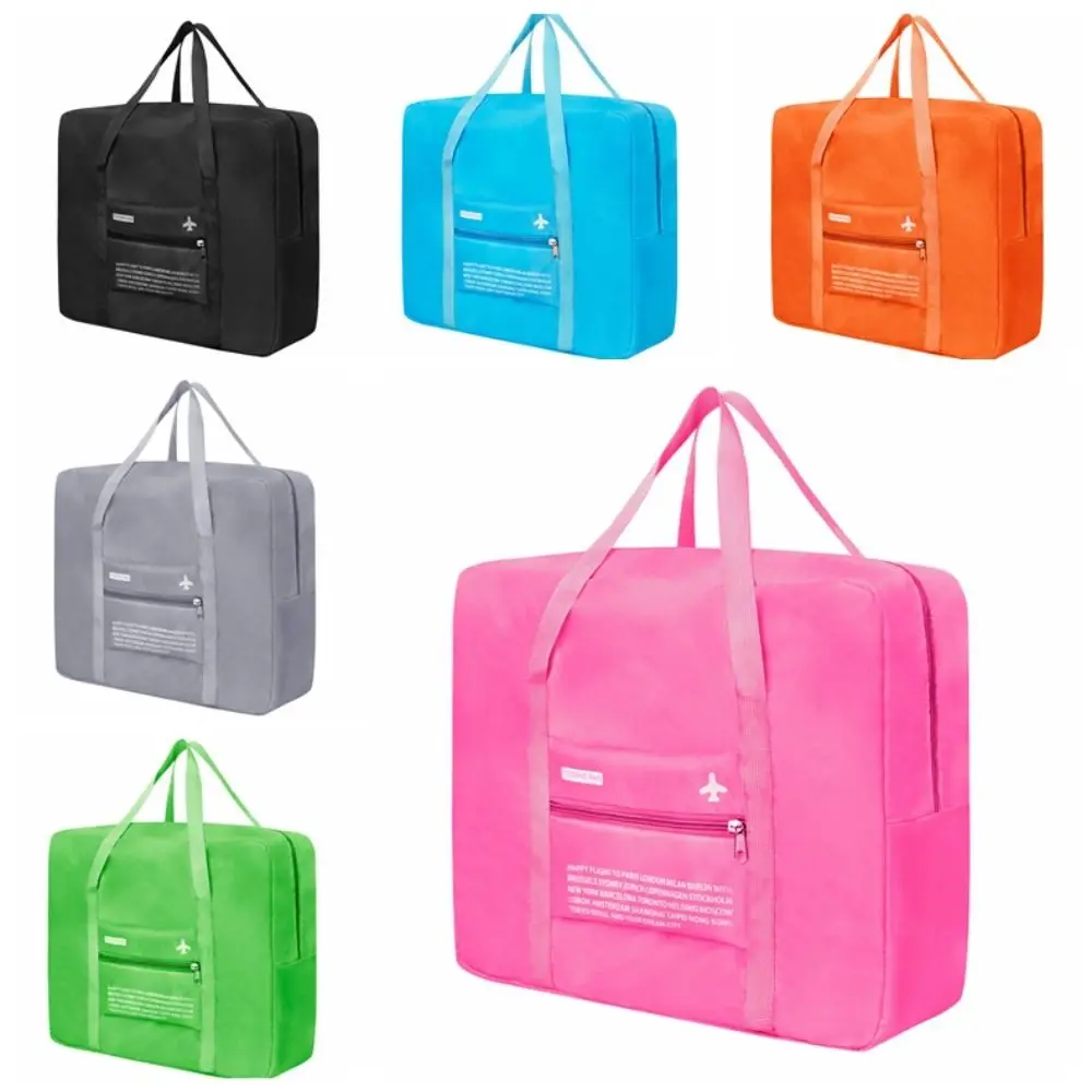 Simple Multi-function Foldable Travel Bag Nylon Waterproof Business Trip Aircraft Bag Korean Style Handbag Luggage Bag Outdoor