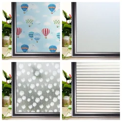 Window Privacy Film Frosted Glass Window Film Self Adhesive UV Blocking Glass Clings Opaque Window Sticker Vinyl  for Glass Home