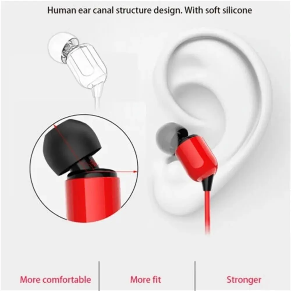 for Phone Laptop 3 Meters Extra Long White Black Red Super Bass Wired Earphone In-Ear Earphone Stereo Earbuds Wires Headphone
