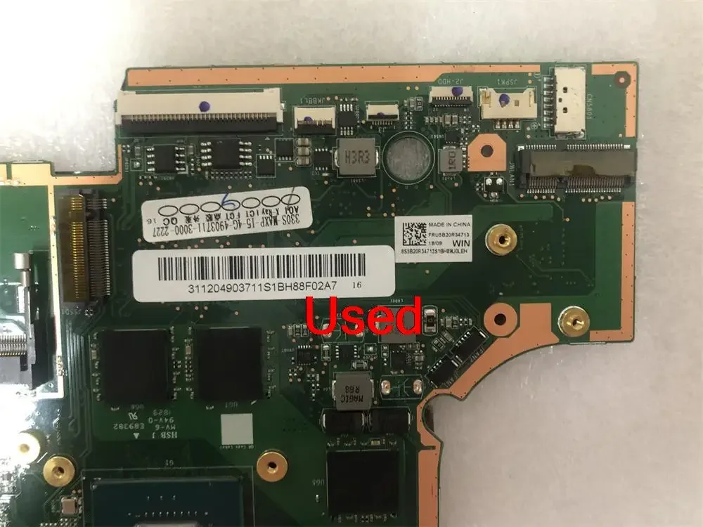 Used For Lenovo Ideapad 330S-15IKB GTX1050 Laptop Motherboard CPU I5-8250U GTX1050 4G 4GB FRU 5B20R34713 5B20R34677 100% Tested