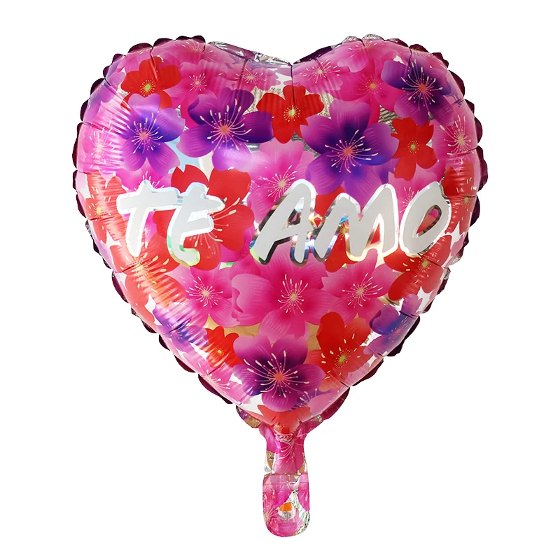 10pcs 18inch Spanish TE AMO Foil Helium Balloons Valentine\'s Day Gifts I Love You Air Globos Engagement Wedding Party Decoration