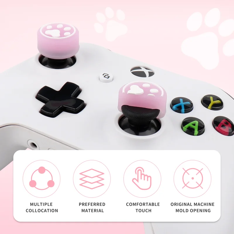 6 sztuk Glow in Dark silikonowy uchwyt na kciuki czapki dla PS4 PS5 Xbox Switch Pro Luminous Gamepad uchwyt joysticka Protector