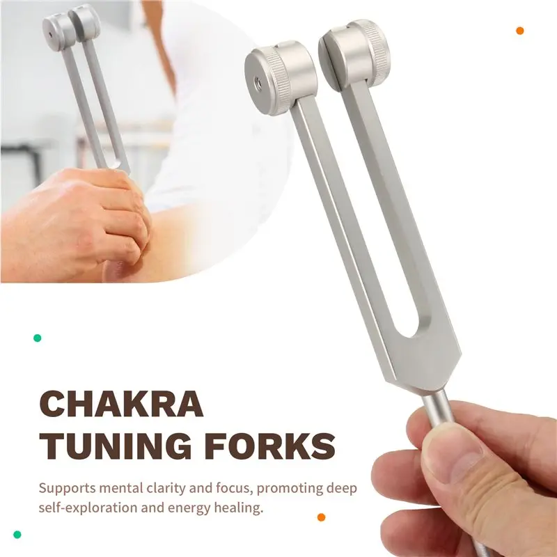 A51Q-para curación, juego de diapasón de terapia de sonido 128Hz 256Hz 512Hz 432Hz con activador para el cuerpo