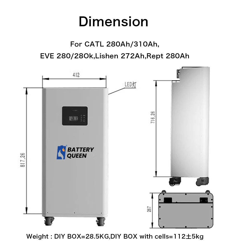 Poland  Lifepo4 Battery 48V 280AH 304AH 15.5KWH Mason Power Bank Grade A+ Battery Kits Lifepo4 Battery CAN RS485 For Solar