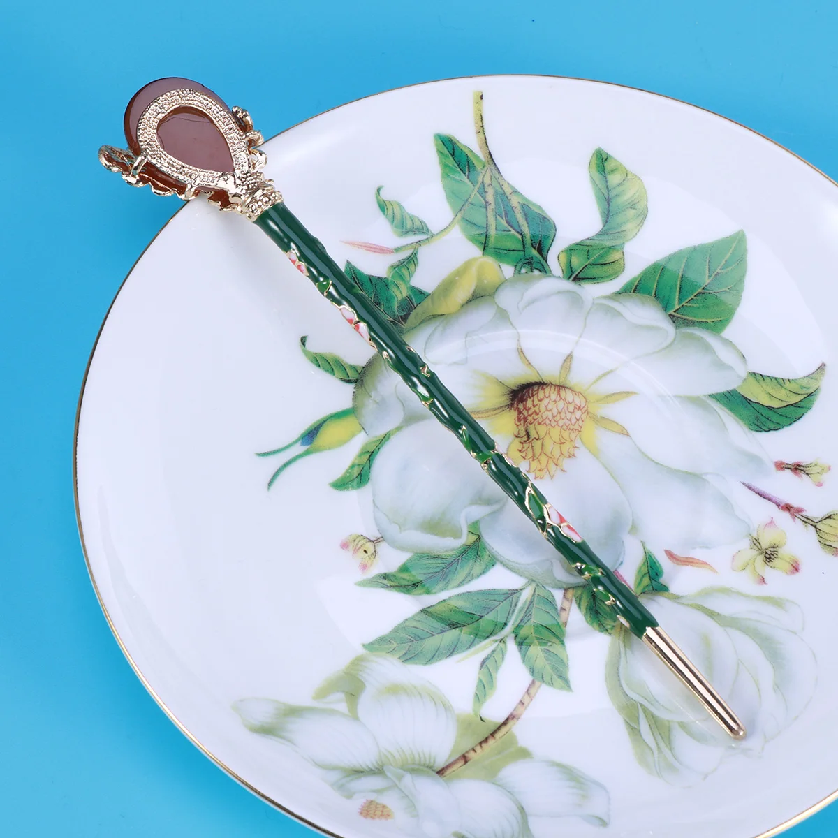 

2PCS Hairpin Stick Retro Chinese Style Vintage Women Hairpins for Parties Casual Decorative Chignon Buns Styling