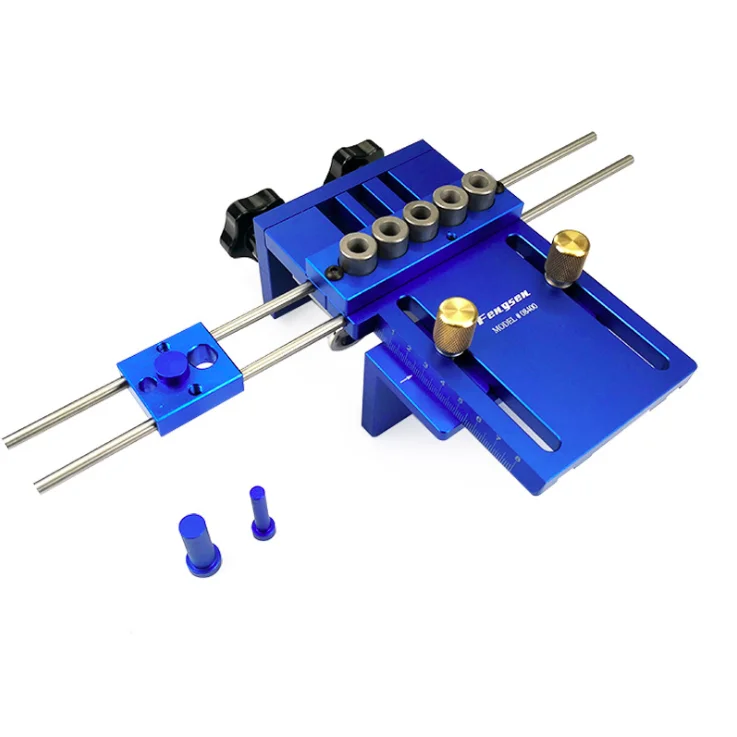 L-HT69 3 In 1 Woodworking Dowel Jig Kit High Precision Drilling Locator DIY Doweling Hole Drilling Positioning Tool