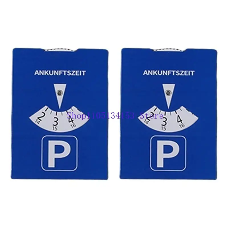Blue Zone Parking Discs Crafted for Long Lasting Use in European Style Parking with Enhanced Compliance Features 1/2pcs