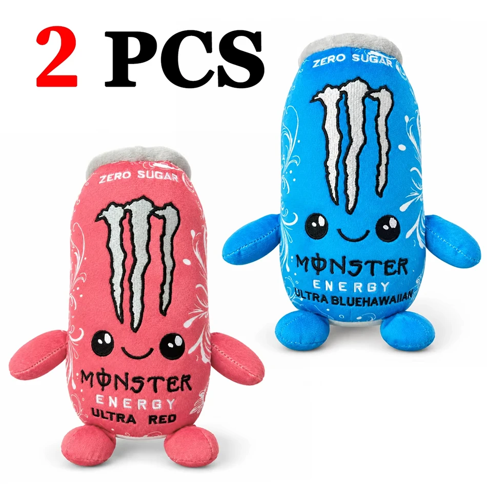 NIEUW – Pluche speelgoed in de vorm van een Monster Energy Drink-blik – schattig, zacht, cartoonachtig knuffeldier, perfect als decoratie voor in huis en als cadeau voor fans en vrienden – nieuw