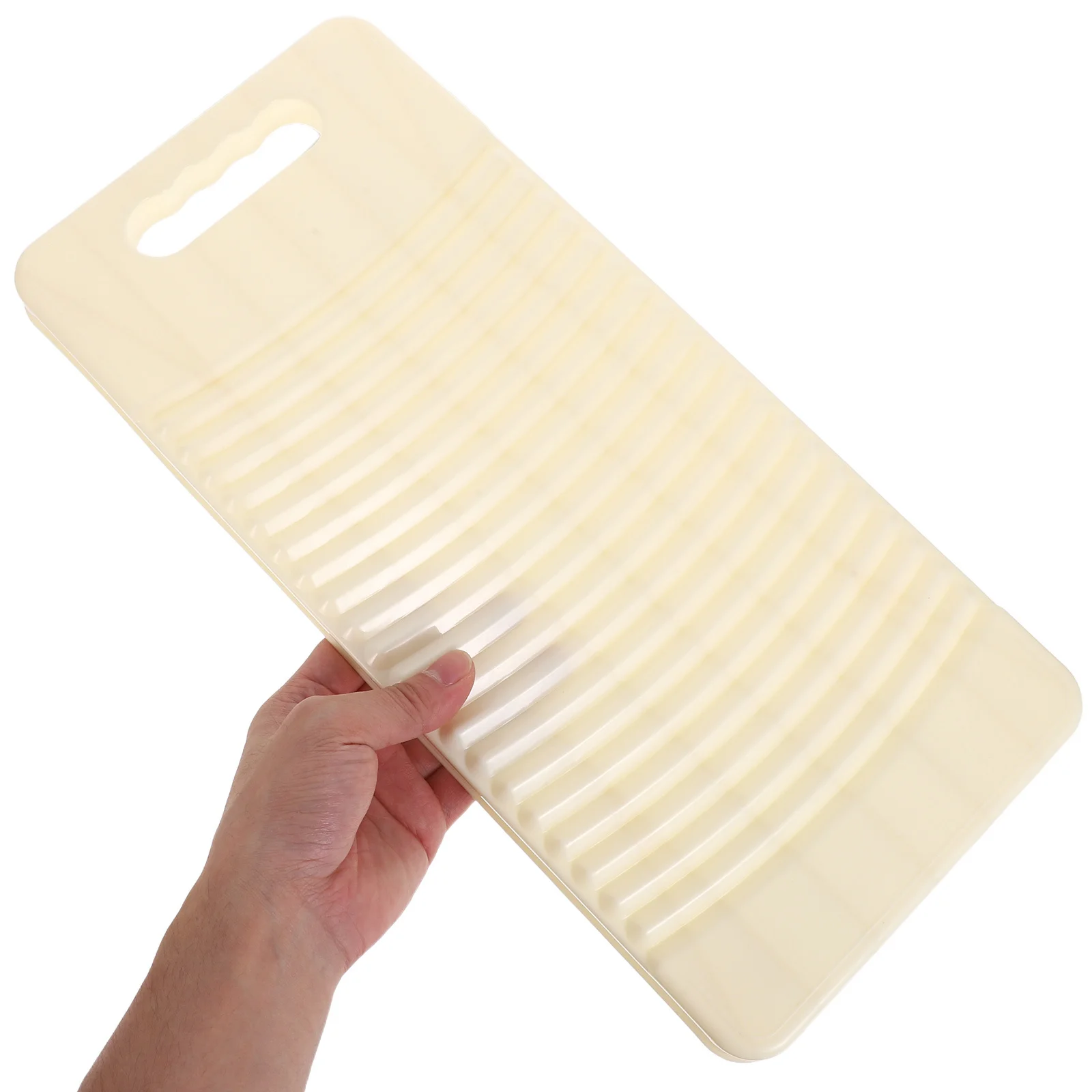 

Heavy Duty Plastic Washboard Large 40.3x18.3cm Compact Hand Washing Board for Laundry Manual Clothes Scrubbing Household