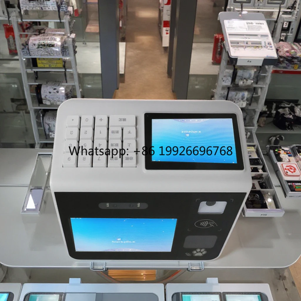 Factory Supply Biometric POS Machine with Palmprint Palm Vein Scanner Android /WiFi/4G NFC Payment Swipe Function