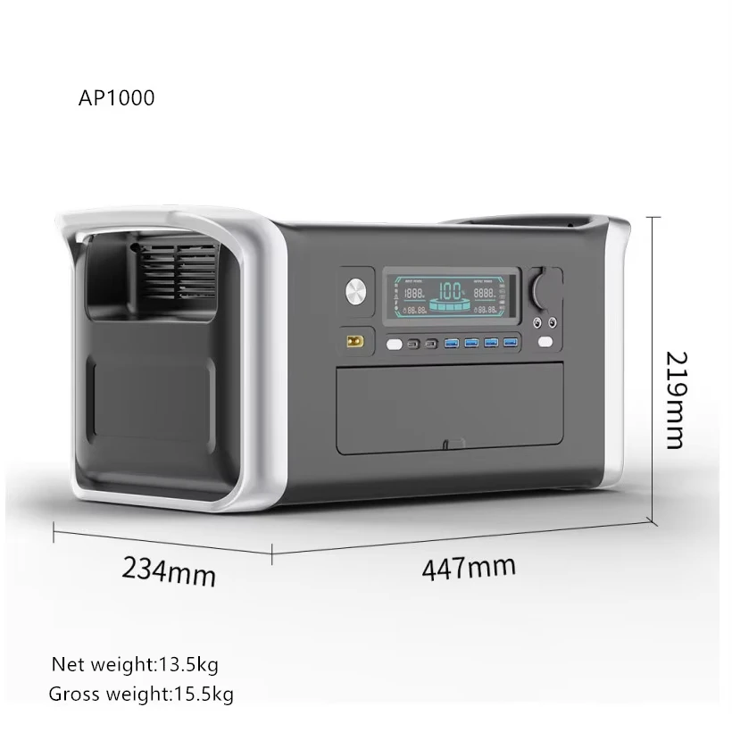 

Solar Generator Lithium Lifepo4 Portable Power Station for Outdoor Camping Emergency Power Station1000w 2000w 3000w EU Stock
