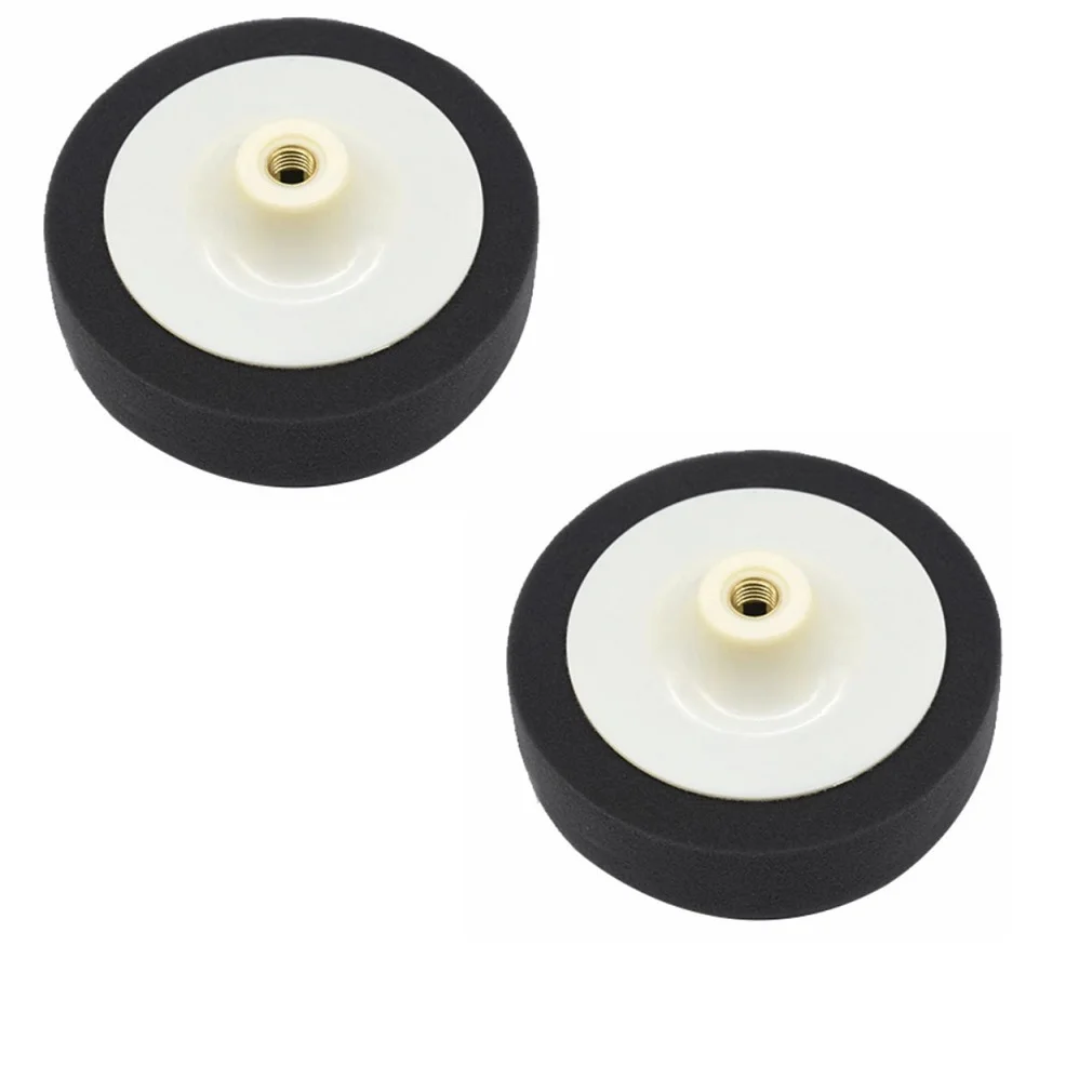For Car Polishing Sponge Heads Accessories Black Hub Replacement Roundness 150mm 1pcs 6inch For Car Sponge Foam