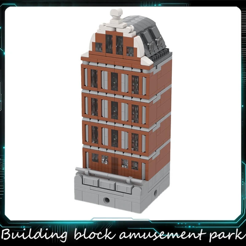 

Набор для сборки MOC-модели «Городская улица» из 431 детали: серия «Микромодульный портовый дом», конструктор для детей, подарки на Рождество, набор для самостоятельной сборки