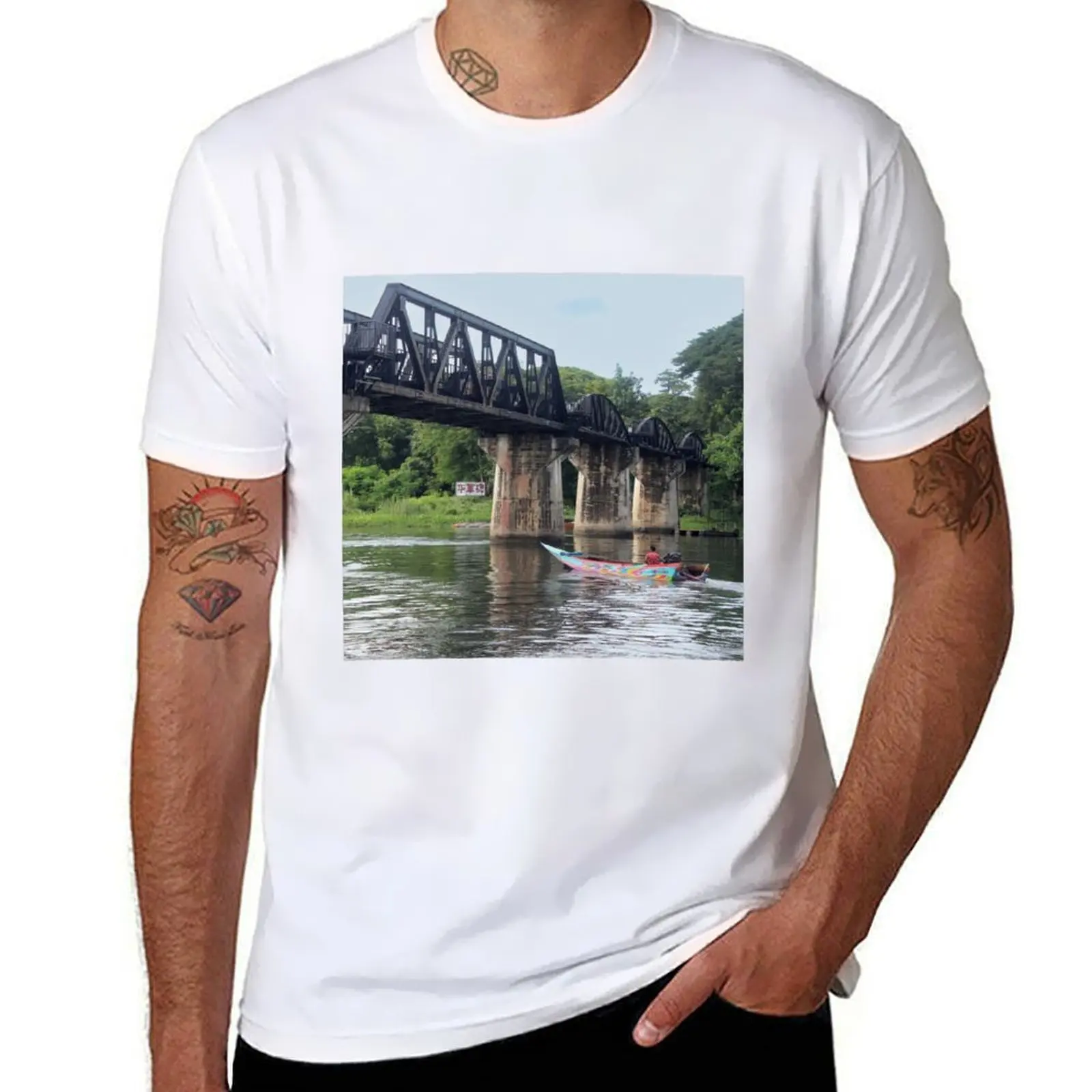 

Bridge on the River Kwai T-Shirt man t shirts graphic t shirts for man graphic vintage T-Shirt