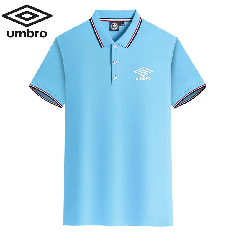 Embroidered Umbro Polo New Summer Polo Shirt Men High Quality Men\'s Short Sleeve Top Business Casual Polo-shirt for Men