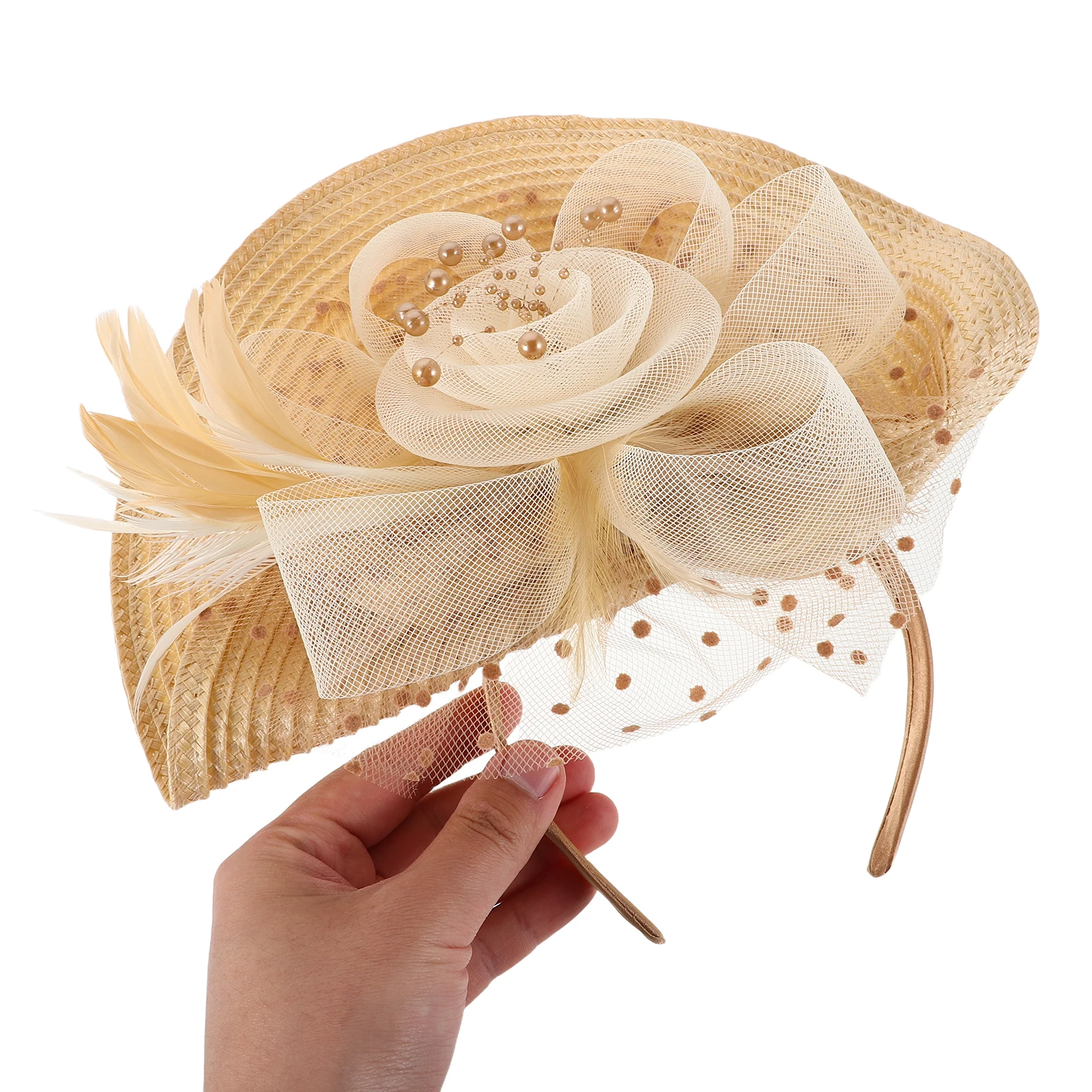 

Lightweight Elegant Bridal Headpiece Fascinator Hat Mesh Design Perfect Weddings Tea Parties Fancy Hats Bridal Hair Pieces