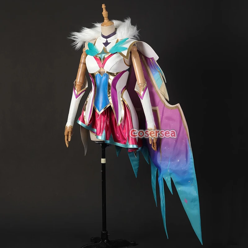 Cosersea Xayah Cosplay Costume Game LOL Star Guardian Xayah New Skin Women Dress With Cloak Carnival Cosplay Outfit Fullset