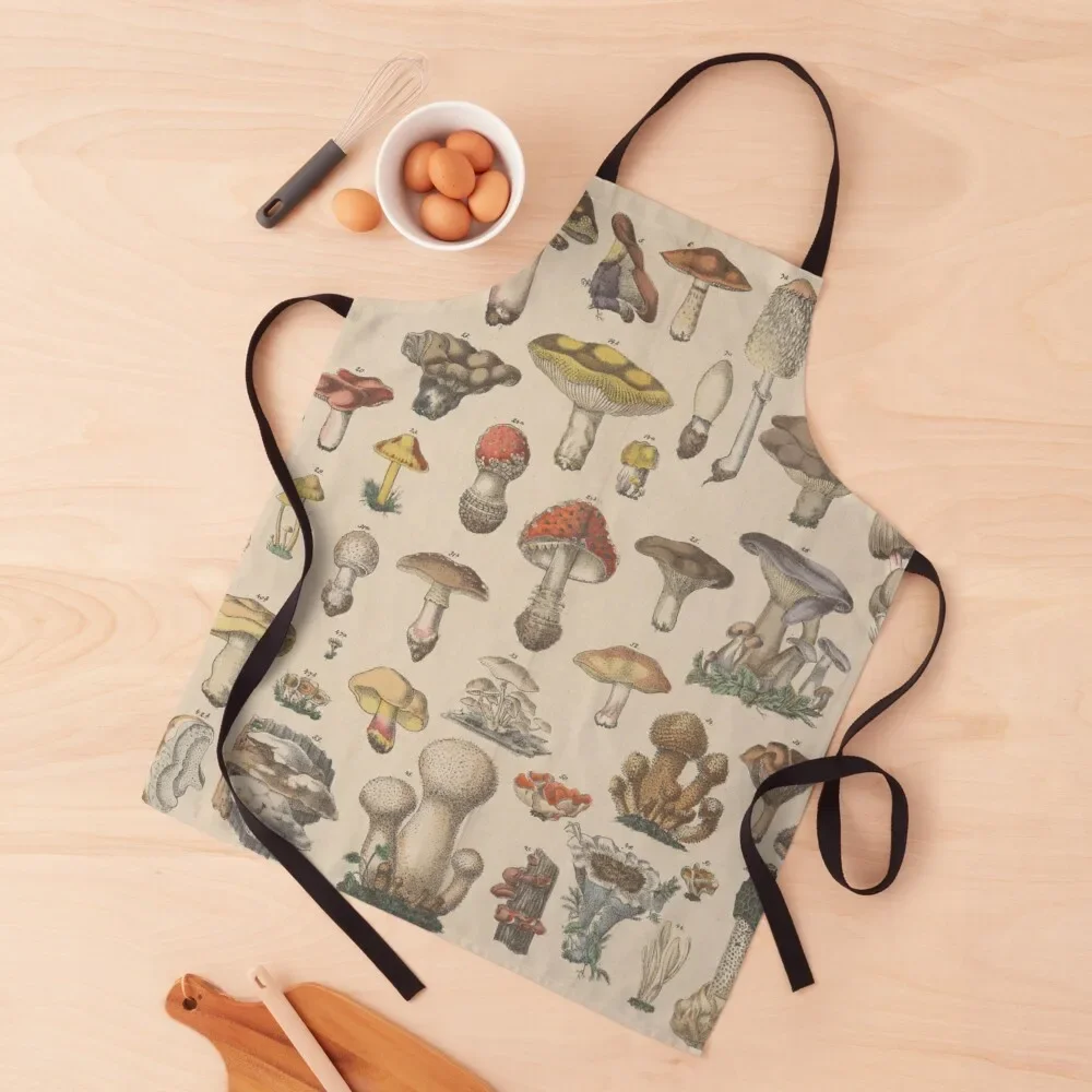 Mushroom Chart Apron Things For Home And Kitchen Professional Barber Apron